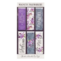 Magnetic Bookmark (Set of 6) Purple: Be Still and Know Psalm 46:10