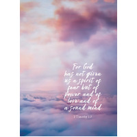 Large Poster - For God has not given us a spirit of fear