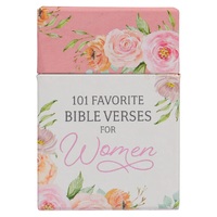 101 Favorite Bible Verses for Women Pink Floral Box of Blessings