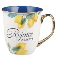 Rejoice Always White Ceramic Mug - 1 Thessalonians 5:16