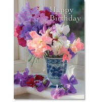 Happy Birthday - Sweet Peas Windowsill