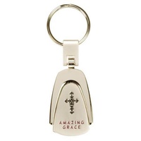 Keyring Laser Engraved Metal Keyring: Amazing Grace