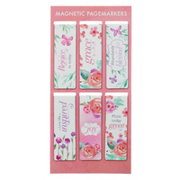 Bookmark Magnetic: Sing For Joy (Floral) (Set Of 6)