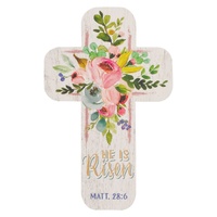 He is Risen Floral Cross Bookmark Set - Matthew 28:6