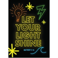 Large Poster - Let your light Shine - Mathew 5:16