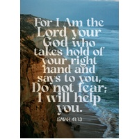 Large Poster - For I am the Lord - Isaiah 41:13