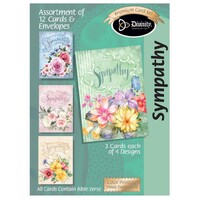 Sympathy - Vintage Florals & Headers (12 Boxed Cards)