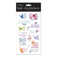 Rub on Stickers: Watercolour Series (Assorted Designs)