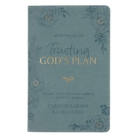 Trusting in God's Plan Teal Faux Leather 90-Day Devotional