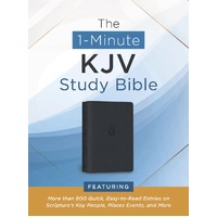 The 1-Minute KJV Study Bible (Pewter Blue) - Featuring Nearly 900 Quick, Easy-to-Read Entries on Scripture’s Key People, Places, Events, and More