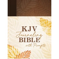 KJV Journaling Bible With Prompts Copper Leaf (Red Letter Edition)