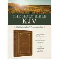 The Holy Bible KJV: Highlighting God's Promises to You [Gold & Camel]