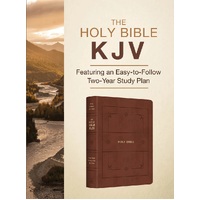 The Holy Bible KJV: Featuring an Easy-to-Follow Two-Year Study Plan [Cinnamon & Gold]