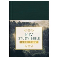 KJV Study Bible Large Print Gold Spruce